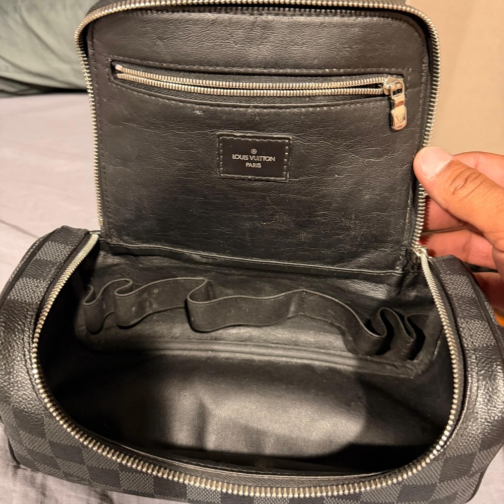 Louis Vuitton Black Damier Graphite Toiletry Case